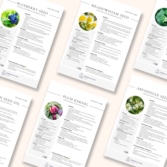 70 Carrier Oils Chart – Cosmetic Formulation Reference Guide (Digital Download)