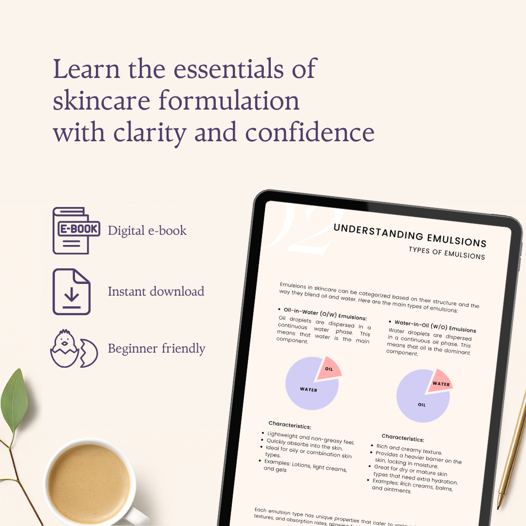 Beginner’s Guide to Natural Cosmetics Formulation | Illustrated eBook (Digital Download)