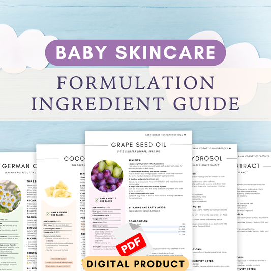 Baby-Safe Cosmetic Formulation Ingredient Guide (PDF)