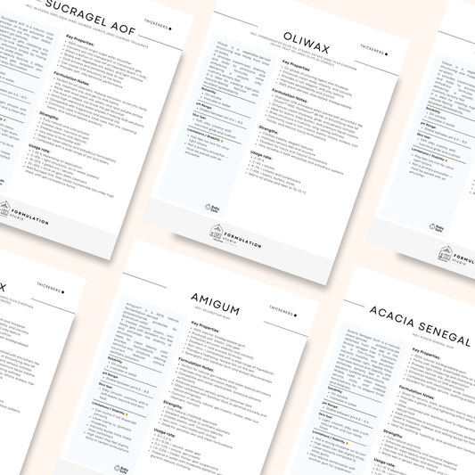 60 Cosmetic Thickeners – Complete Digital Formulation Guide (PDF)